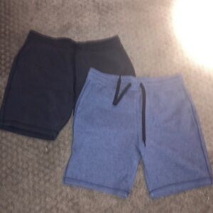 Black and grey gym shorts